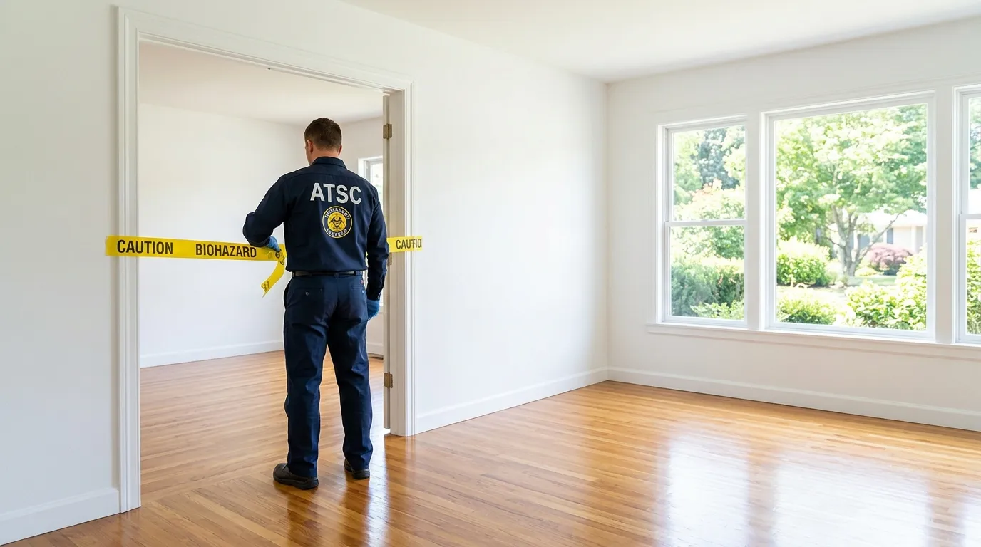 Certified biohazard cleanup crew performing Crime Scene Cleanup in Carmel